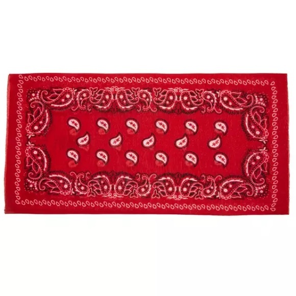 Patriotic Red Paisley Infinity Bandana - New! - Picture 2 of 4